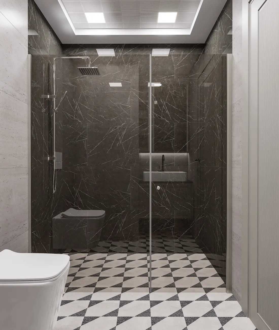 Fitted shower